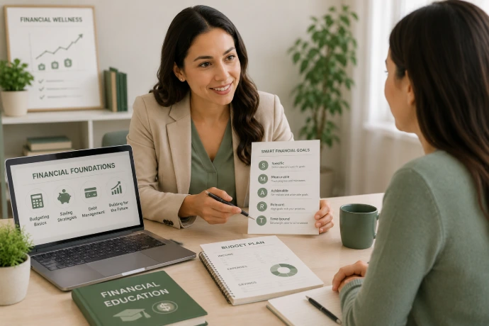 Financial planning consultation session